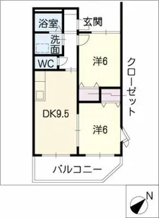 ラーク港【1階】の間取り