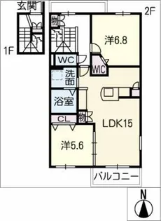 Stella【2階】の間取り