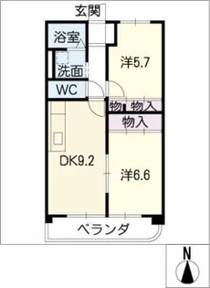 ルネージュ A【3階】の間取り