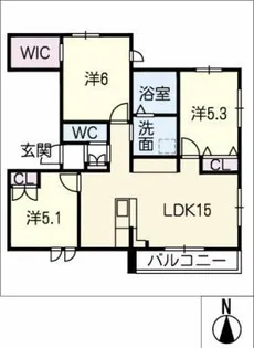 TOM’S Ⅱ【2階】の間取り