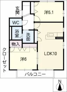 コンフォート桜台【2階】の間取り