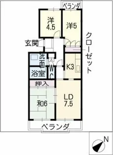 KOZAN SOPHIA【2階】の間取り