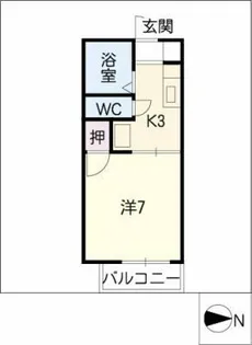 ドミールⅠ【2階】の間取り