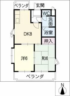 大府グリーンハイツ【3階】の間取り
