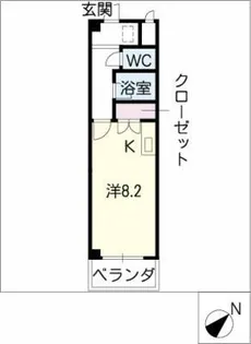 ゴールドマンション安井【4階】の間取り