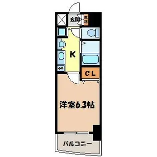 プレサンス大須観音駅前サクシード【10階】の間取り