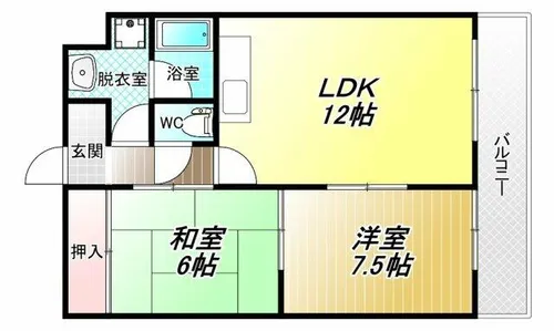 エムテック八尾【2階】の間取り