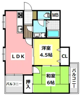 三井マンション【203号室】の間取り