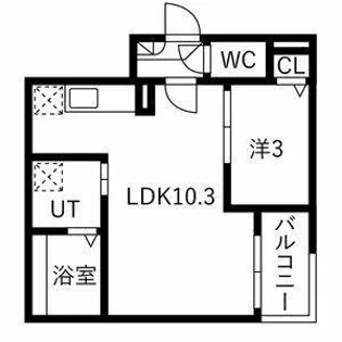 Jack kamezakitakaneⅠ【2階】の間取り