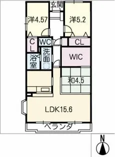 トーカンマンション平針Ⅱ【5階】の間取り