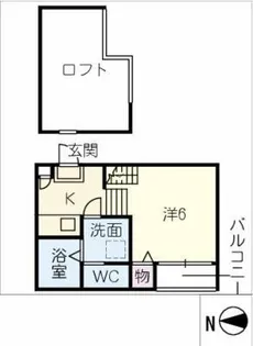 ラ・ルーチェ日比野【1階】の間取り