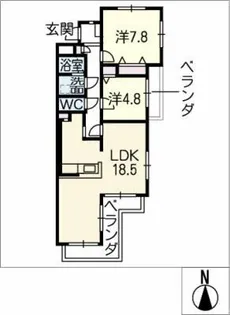 ファミール小玉【3階】の間取り