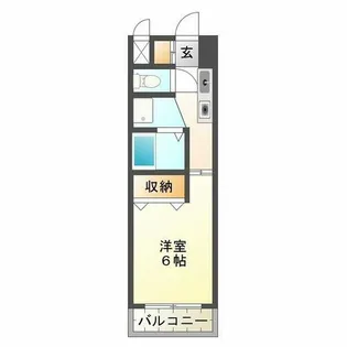 アスフローレス【5階】の間取り