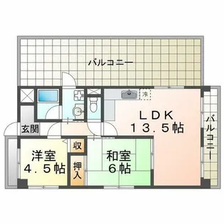ピースヒル池上【2階】の間取り