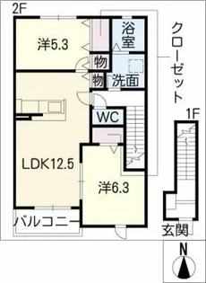 インテグラル【2階】の間取り