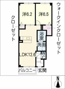 フルル和合【1階】の間取り