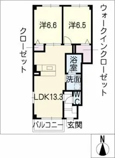 フルル和合【1階】の間取り