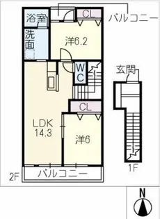 CURAR【2階】の間取り