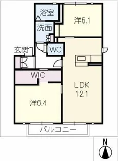 レーヴフォーレスA棟【2階】の間取り