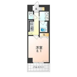 VIVACE三国ヶ丘【8階】の間取り