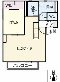 パークタウン岩崎台【2階】の間取り