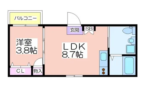 メゾン・オークルⅡ【1階】の間取り