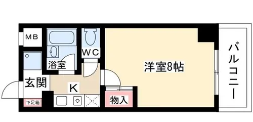 星ヶ丘GODIVA【403号室】の間取り