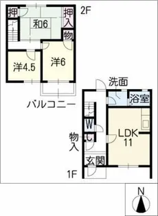 グレイスヴィラA【2階】の間取り