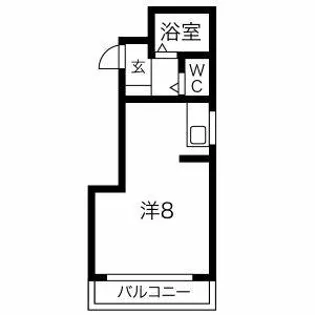 ハイツ牧の原【3階】の間取り