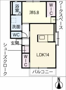 メロディハイツ【2階】の間取り