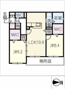 ソレーユⅢ【1階】の間取り