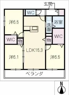 ソレーユⅢ【3階】の間取り
