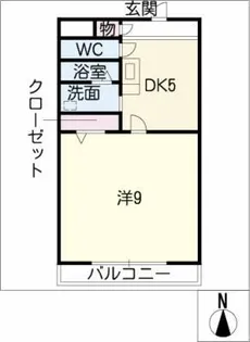 瀬々ら木ハイツ【2階】の間取り