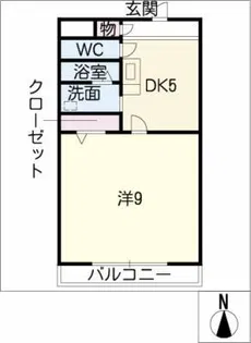 瀬々ら木ハイツ【2階】の間取り