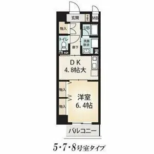 エスタシオン御器所【0905号室】の間取り