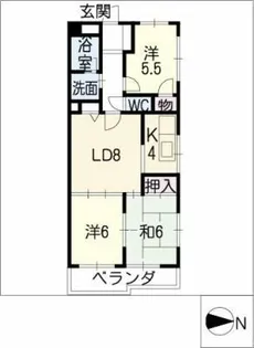 庄京ビル【2階】の間取り
