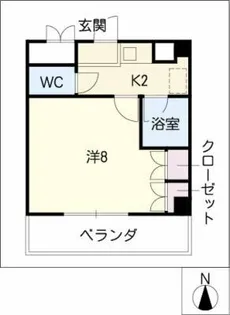 HKマンション北沢東棟【2階】の間取り