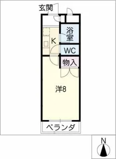 HKマンション野並【1階】の間取り