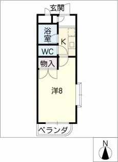 HKマンション野並【4階】の間取り
