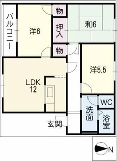 タウンパークサイド【2階】の間取り