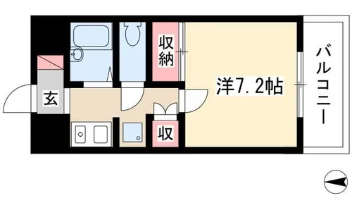 クラフトアルス【3階】の間取り