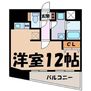 プラウランド名駅【8階】の間取り