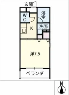 ハイム瑞穂通【1階】の間取り
