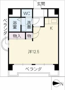 小牧ステーションビル【8階】の間取り