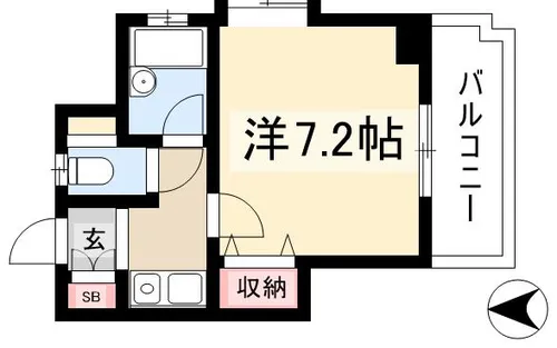 シティビルTSUCHIYA【203号室】の間取り