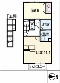 パークアヴェニュー【2階】の間取り