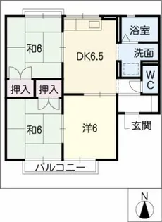 ブルージュオオブ【1階】の間取り