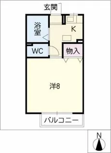 ゴールデン ビレッジA【1階】の間取り
