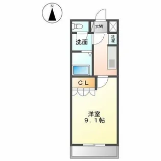 プライムメゾン【203号室】の間取り