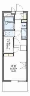 レオパレス蕾【3階】の間取り
